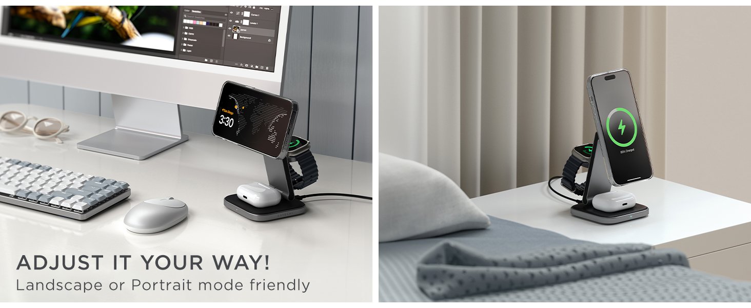 Satechi Qi2 Trio 3-in-1 Charger Image 3