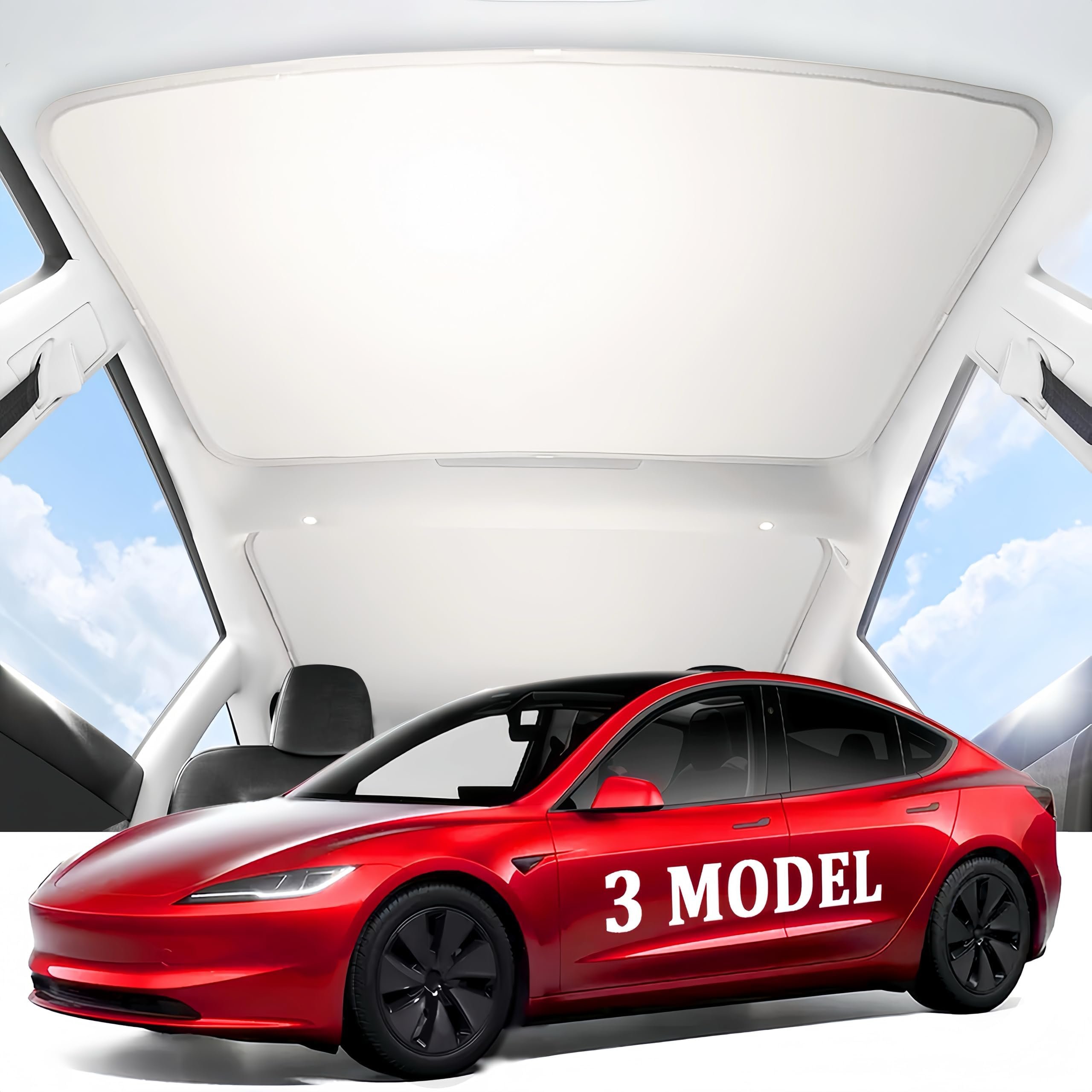 2025 Upgrade Tesla Model 3 Sunshade Roof Image 3