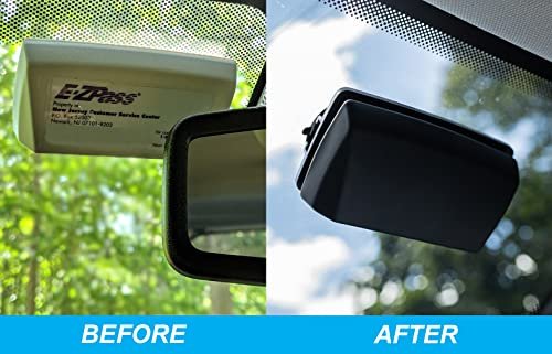 EZpass Holder. Black Look Inside & Outside Image 1