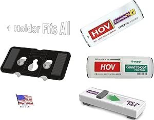 EZpass Holder. Black Look Inside & Outside Image 4