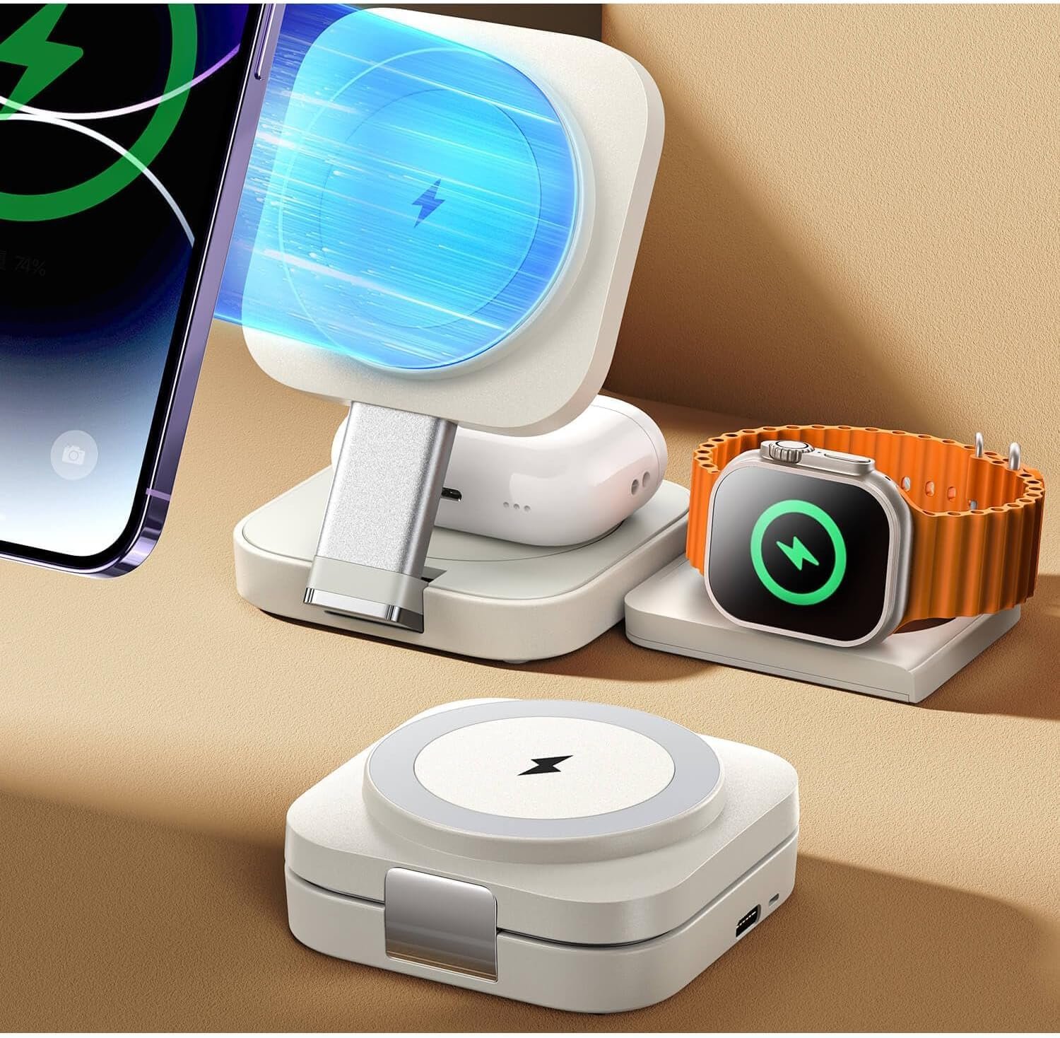 LISEN for MagSafe Charger Stand for iPhone and Apple Watch Charging Station Image 3