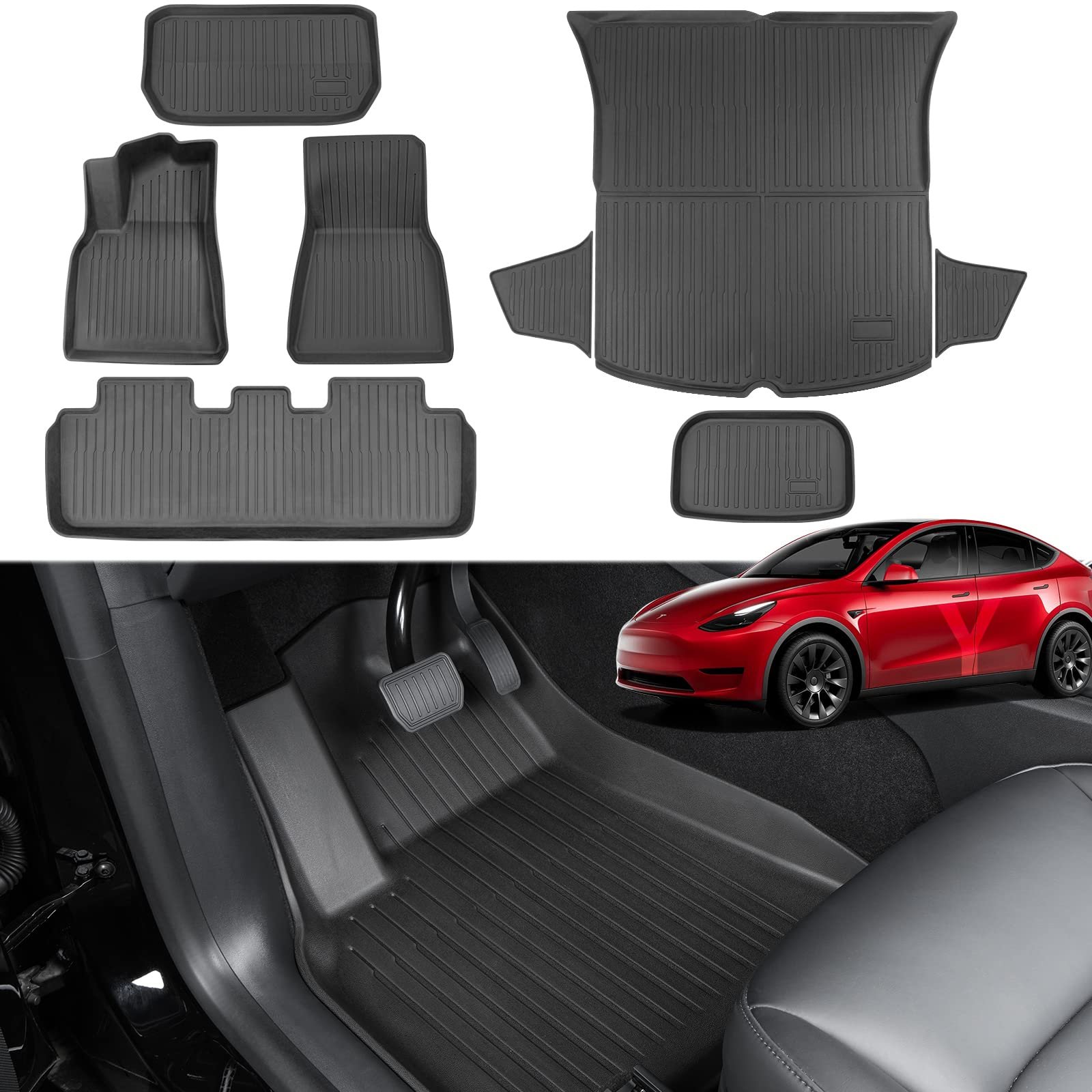 Tesla Model Y All-Weather Floor Mats Image 2