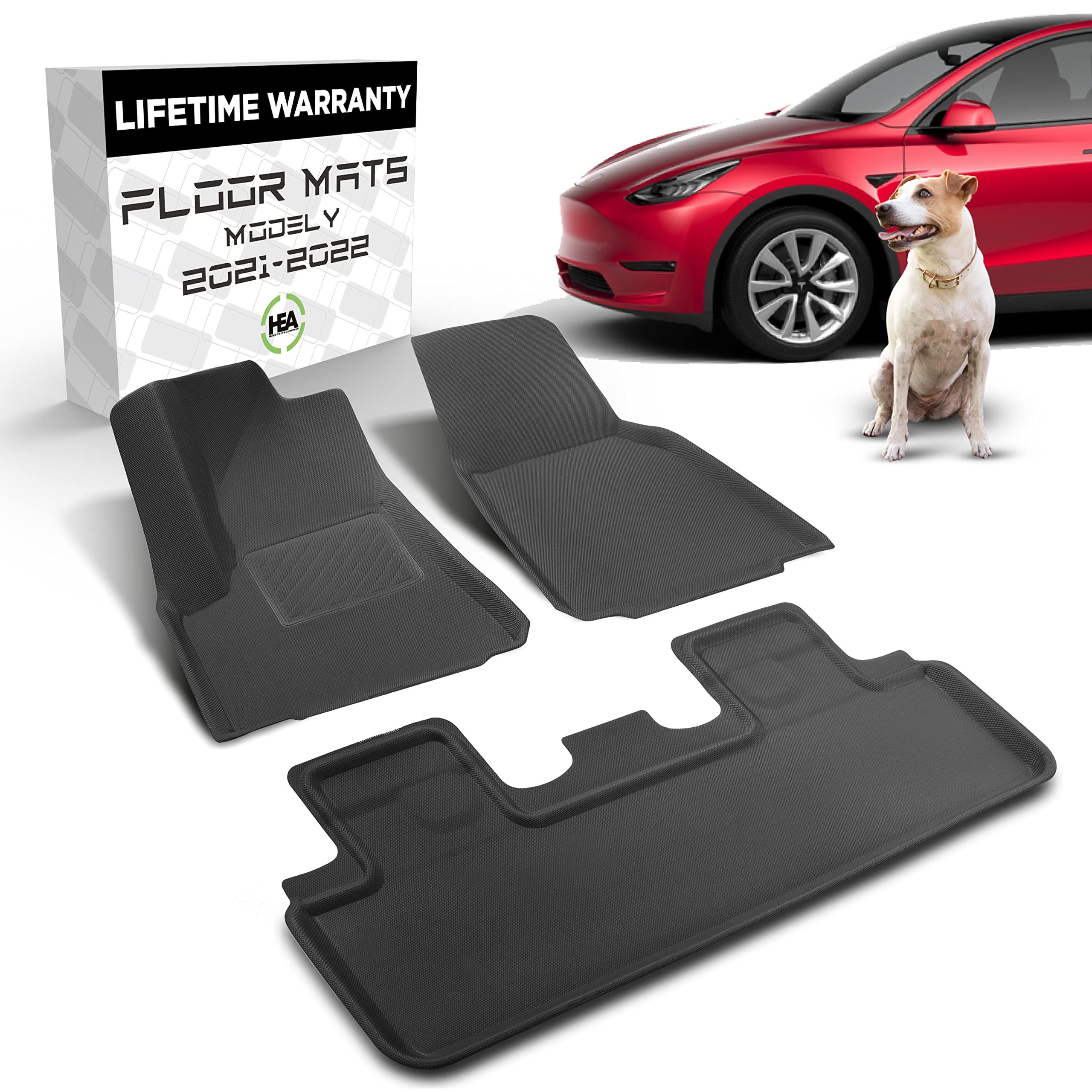 Tesla Model Y All-Weather Floor Mats Image 3