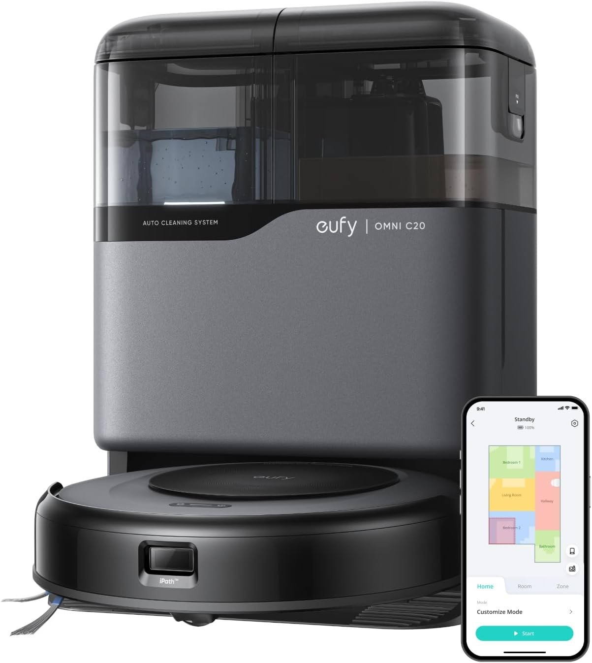 eufy Robot Vacuum Omni C20, Robot Vacuum and Mop Combo Image 1