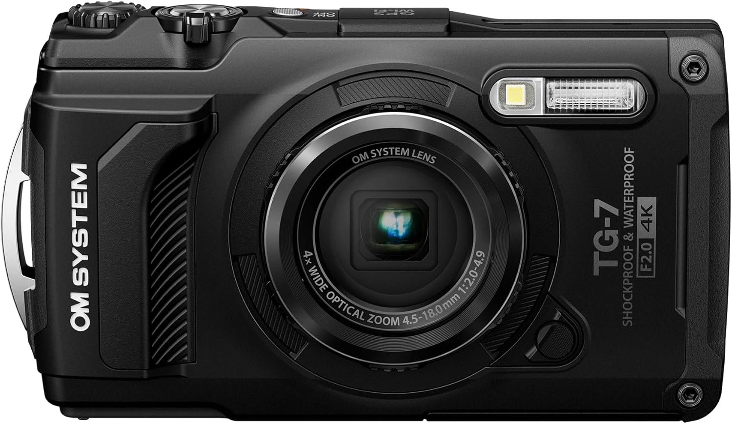OM SYSTEM Tough TG-7 Black Underwater Camera Image 1