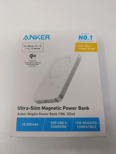 Anker MagGo Power Bank, Ultra-Slim 10,000mAh Magnetic Battery Pack, Qi2 Certified 15W Ultra-Fast MagSafe Image 4