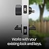 August Home, Matte Black Wi-Fi Connected Smart Keyless Entry Door Lock (4th Generation) Image 2