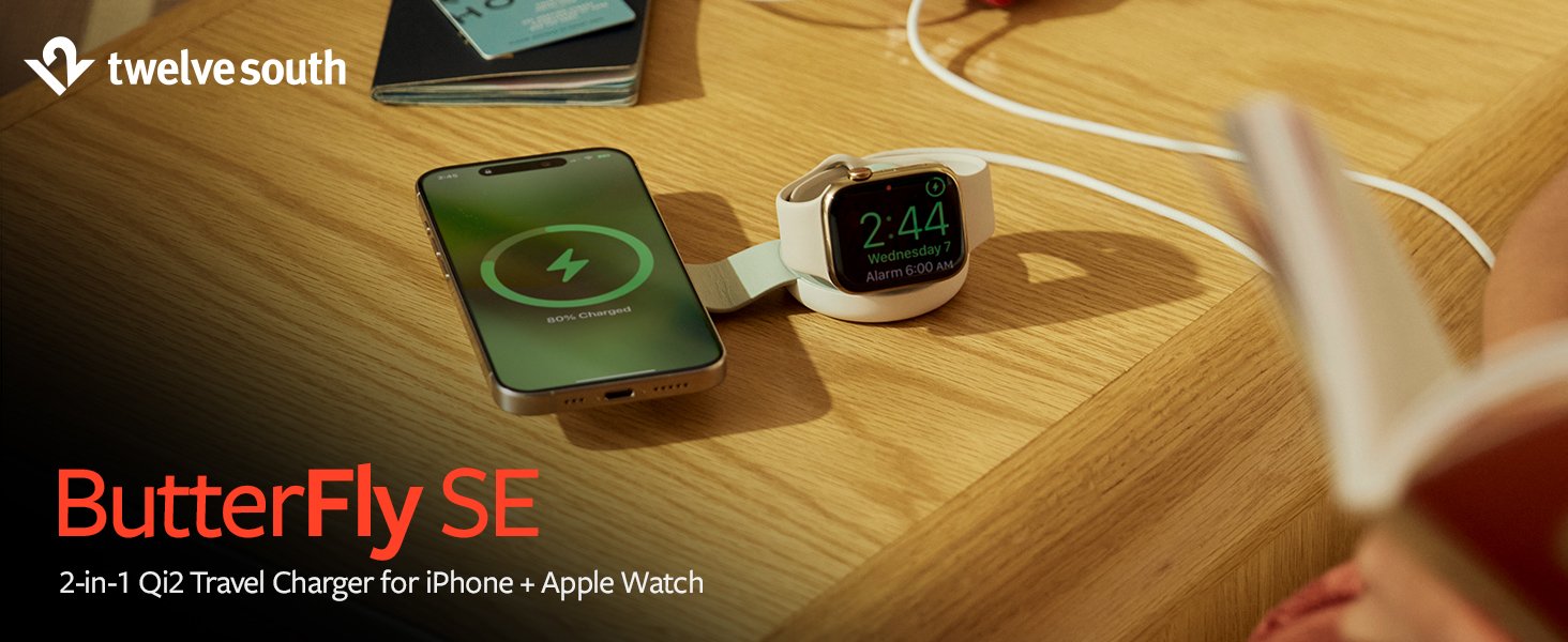 Butterfly SE 2-in-1 Compact Foldable Wireless Travel Charger Image 2