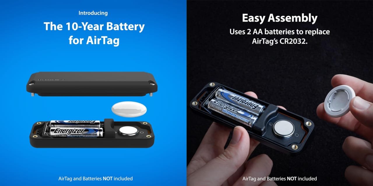 Elevation Lab TimeCapsule AirTag 10-Year Battery Case Image 4