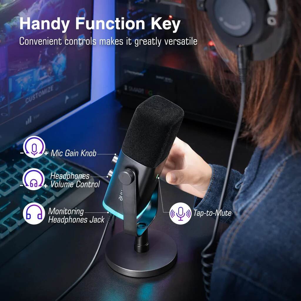 FIFINE Ampligame AM8 Dynamic Microphone Image 2