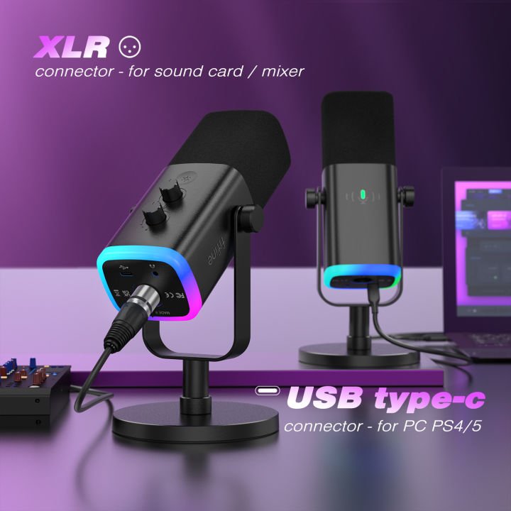FIFINE Ampligame AM8 Dynamic Microphone Image 3