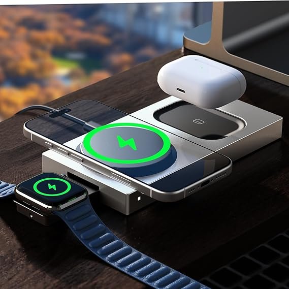 LISEN for MagSafe Charger Stand for iPhone and Apple Watch Charging Station Image 2