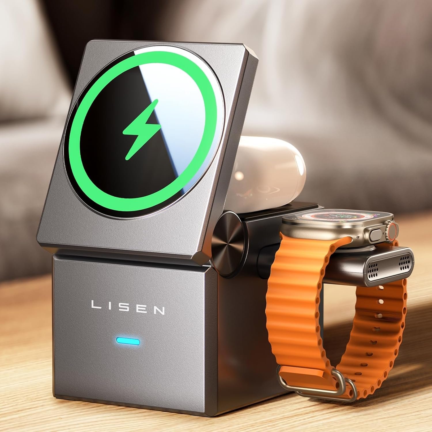LISEN for MagSafe Charger Stand for iPhone and Apple Watch Charging Station Image 2