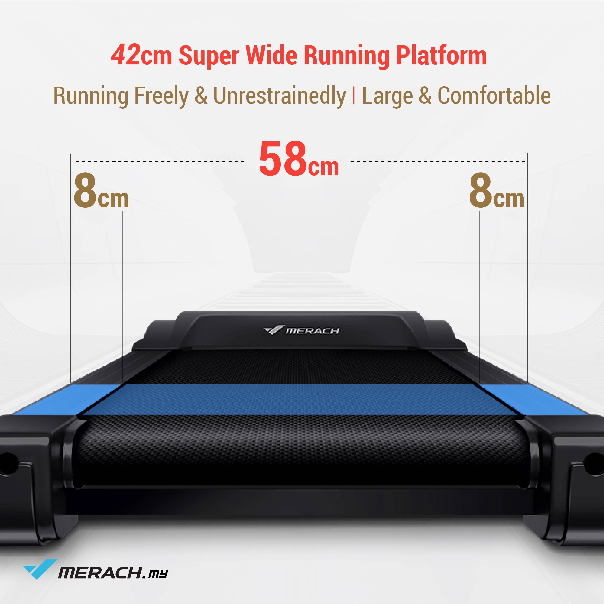 Merach Fitness Folding Treadmill Image 2