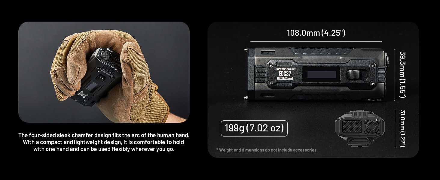 Nitecore EDC37 tactical flashlight Image 4