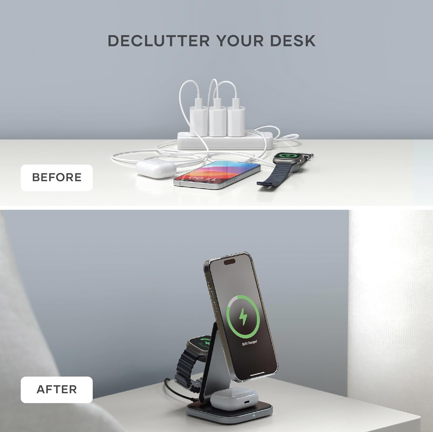 Satechi Qi2 Trio 3-in-1 Charger Image 3