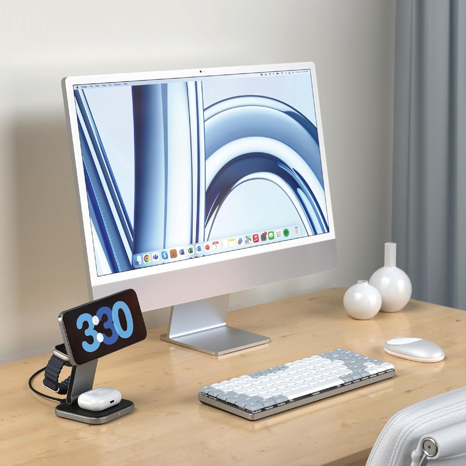 Satechi Qi2 Trio 3-in-1 Charger Image 4