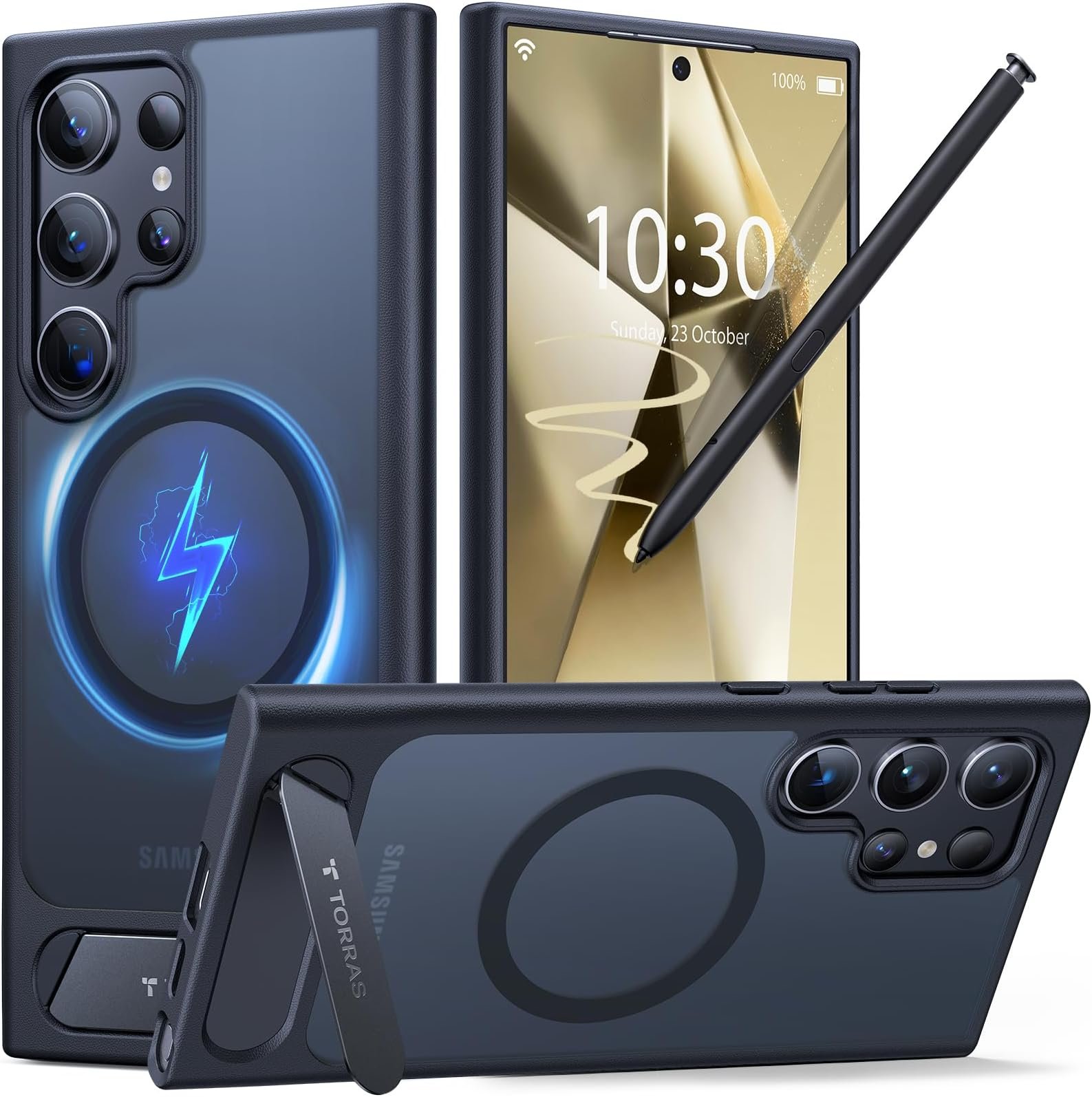 TORRAS 360 Spin Magnetic Stand for Galaxy Z Fold 7 Case Image 3