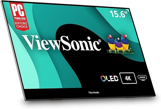 ViewSonic VX1655-4K-OLED 15.6 Inch 4K UHD Portable OLED Monitor Image 4