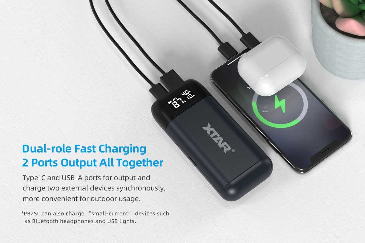XTAR PB2SL V2 2-in-1 Charger & Power Bank Image 3