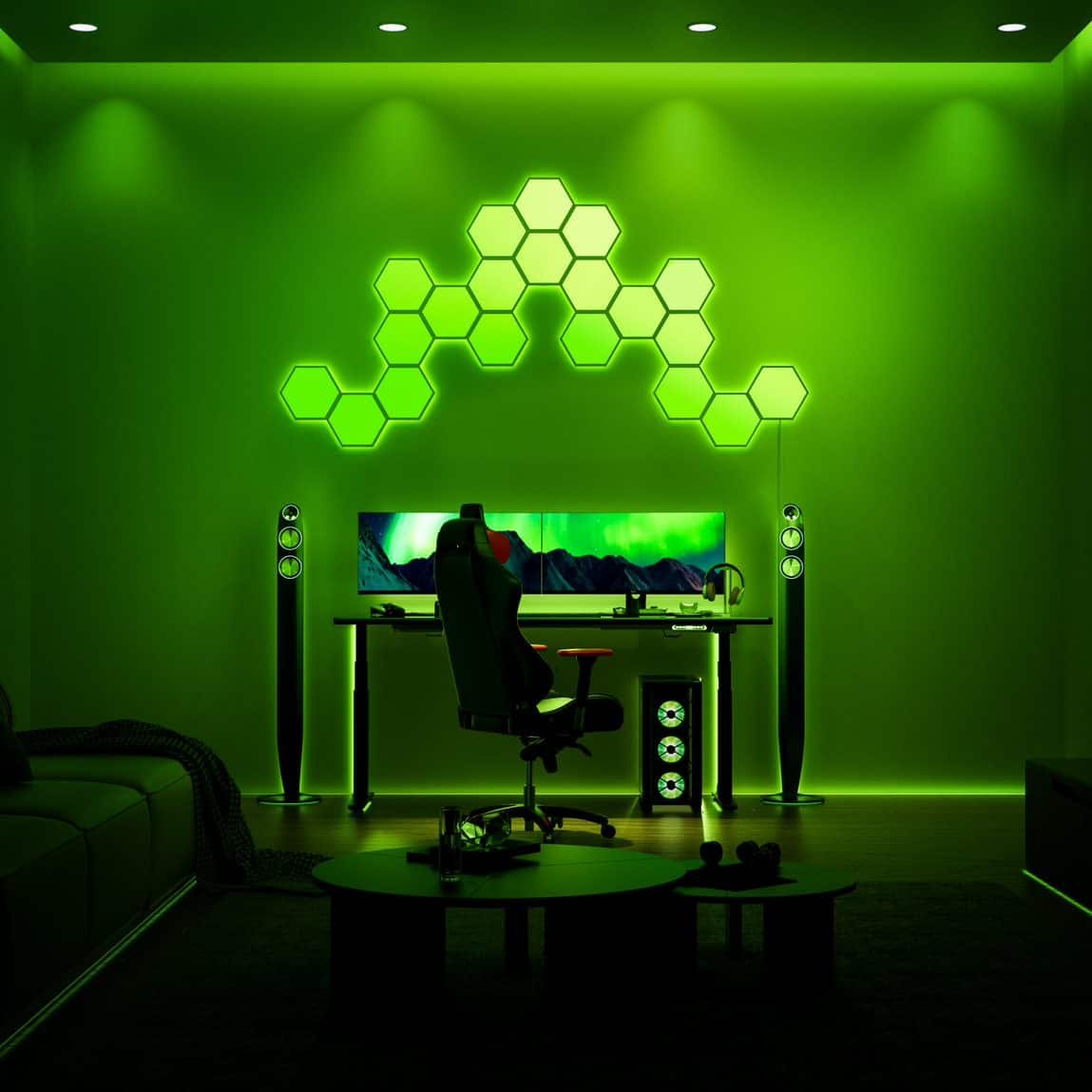 Cync Dynamic Effects Smart Hexagon Panels Image 2