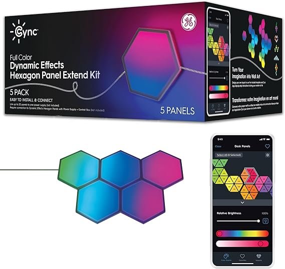 Cync Dynamic Effects Smart Hexagon Panels Image 3
