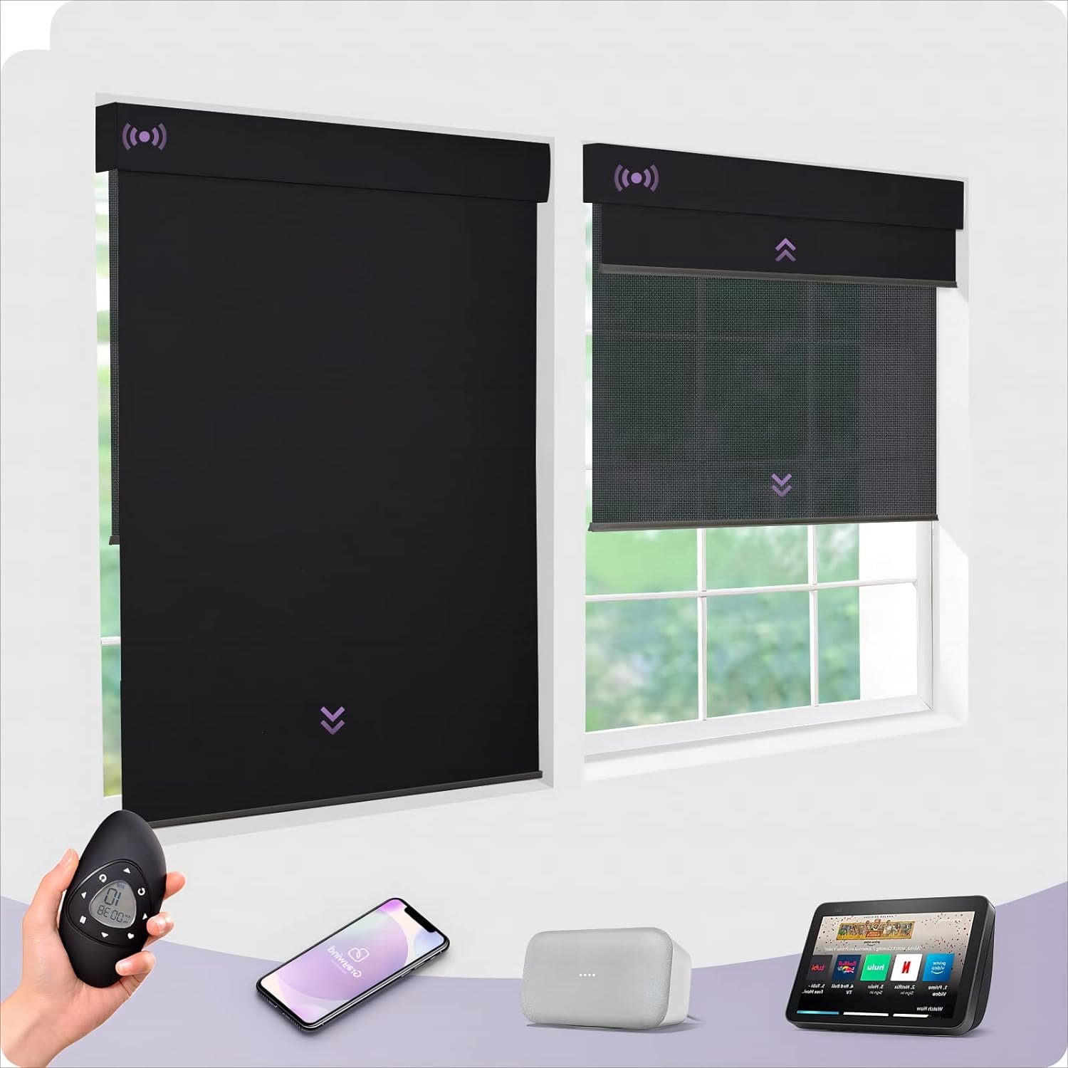 Graywind Motorized Dual Shades Image 2