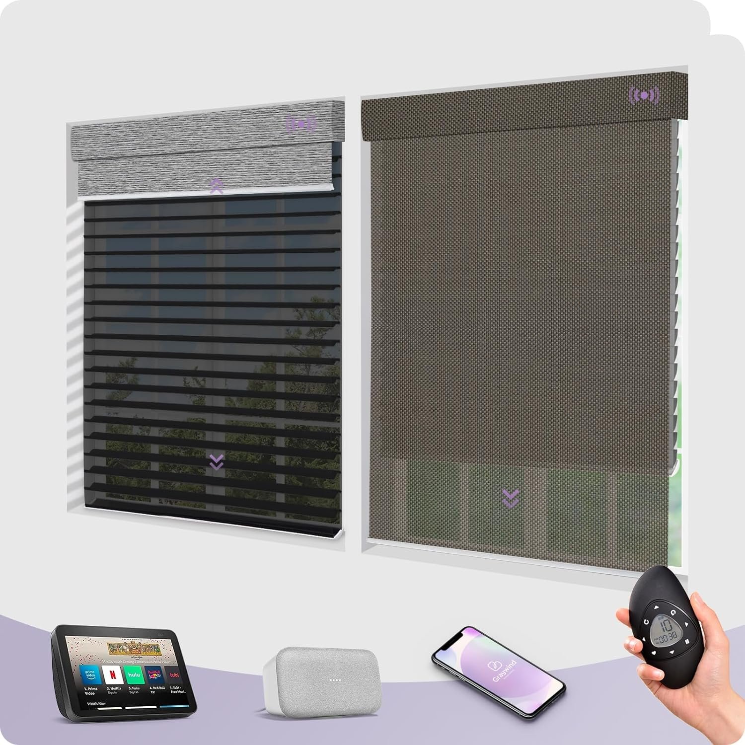 Graywind Motorized Dual Shades Image 3