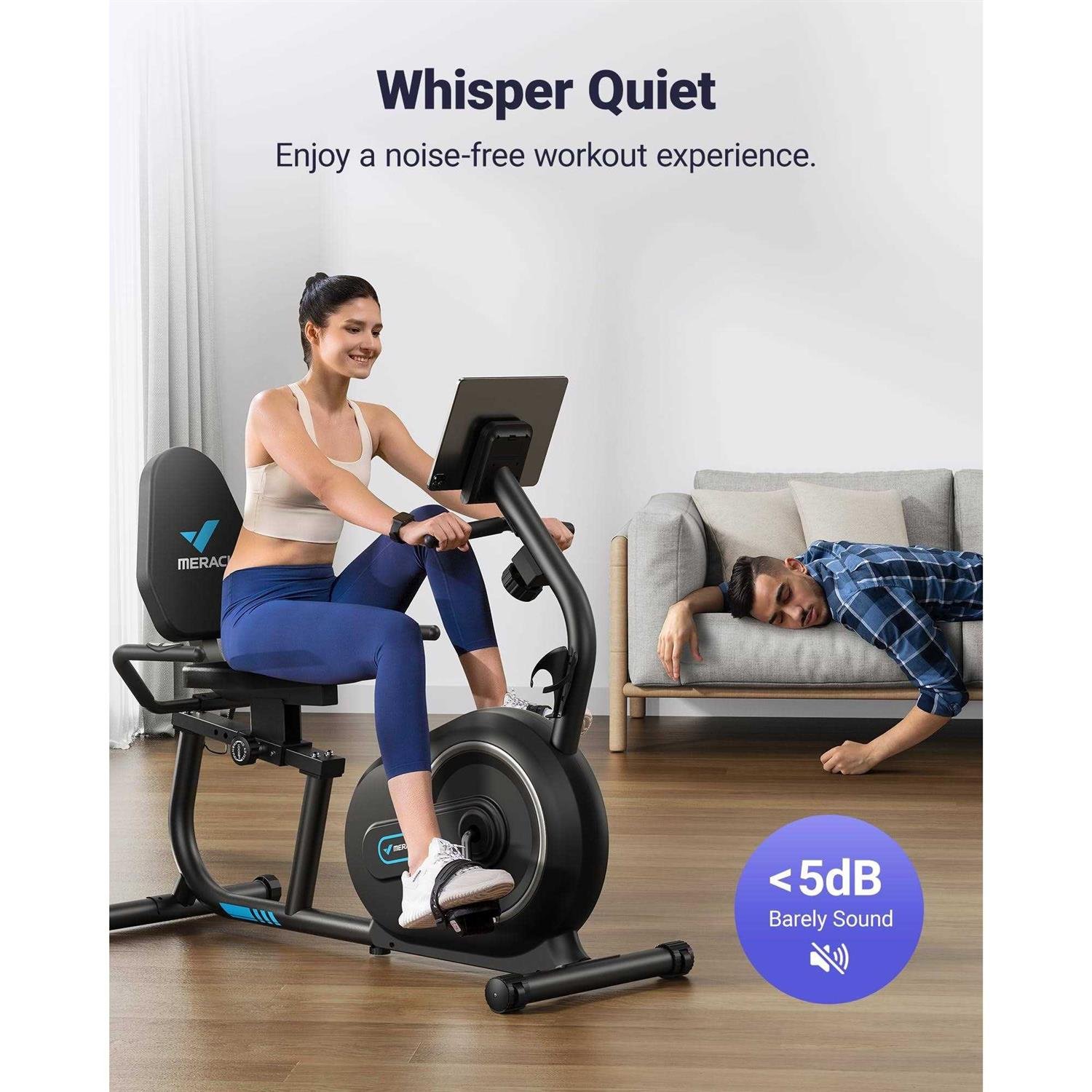 MERACH S23 Recumbent Exercise Bike Image 3