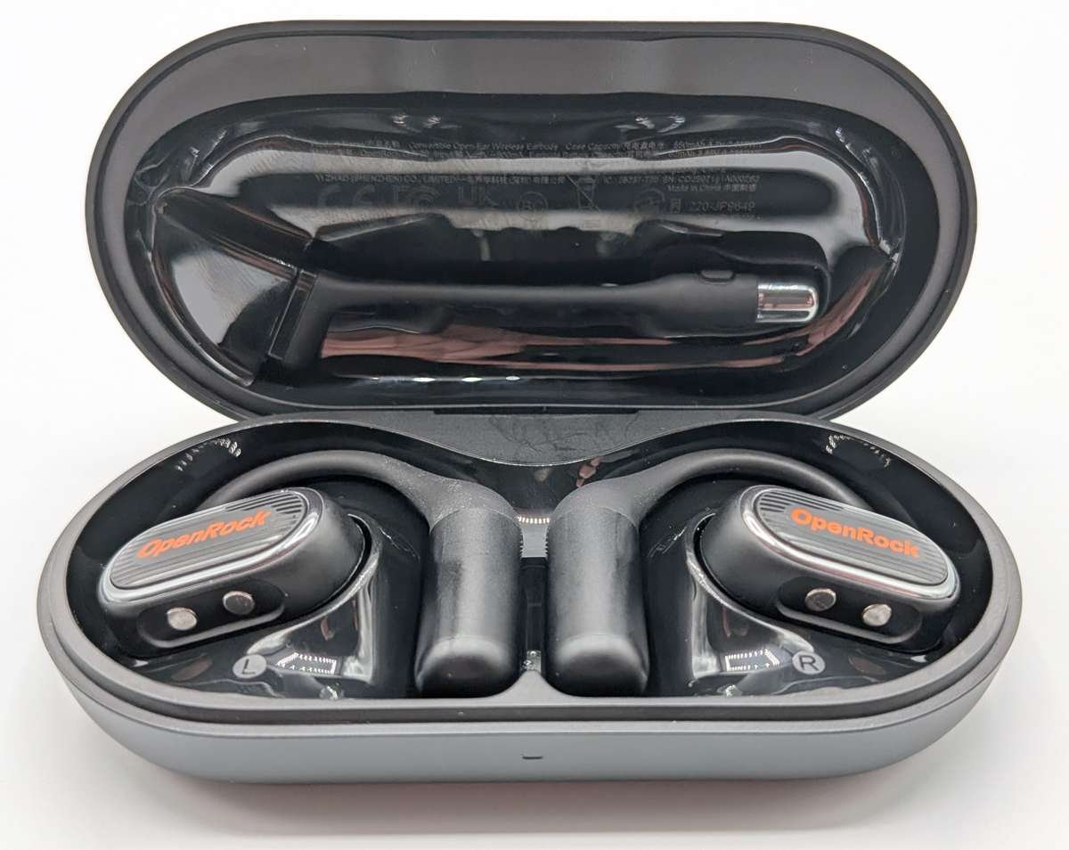 OpenRock Link 20 Open-Ear Earbuds with Detachable Magnetic Mic Image 3