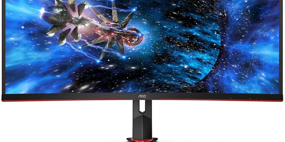 AOC CU34G2X - front design view