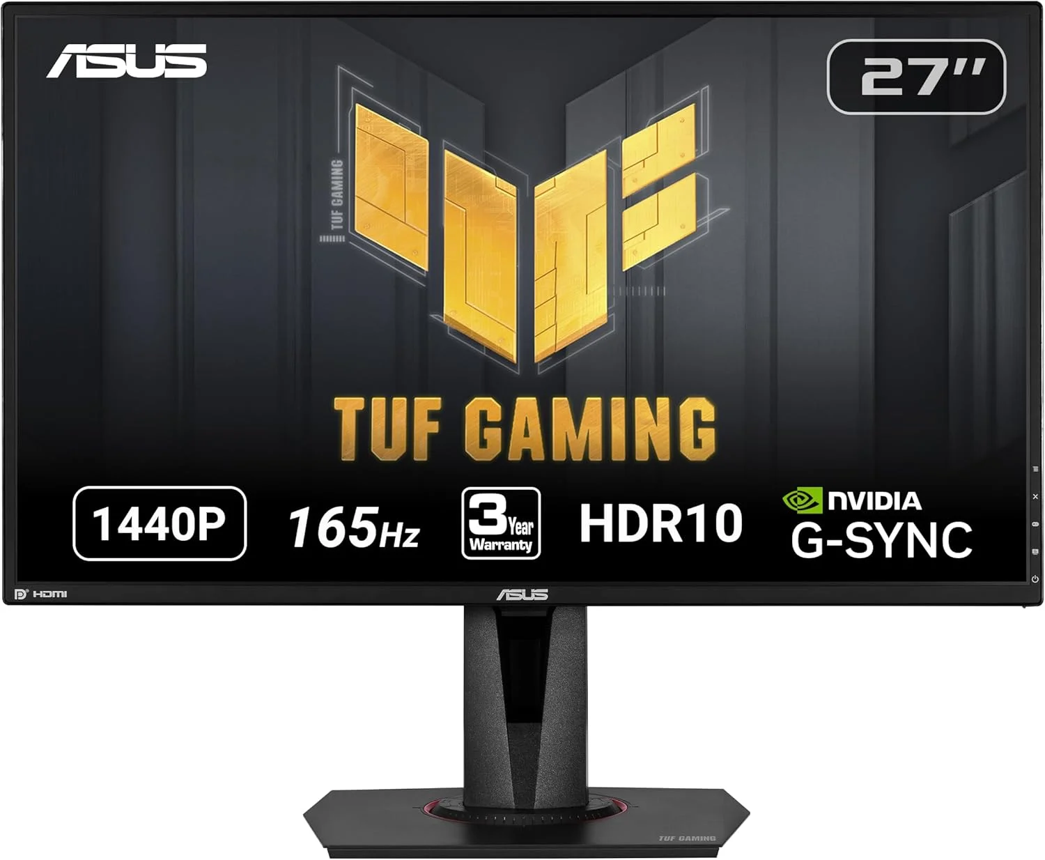 ASUS TUF Gaming VG27AQ - front design view ASUS TUF Gaming VG27AQ - front design view
