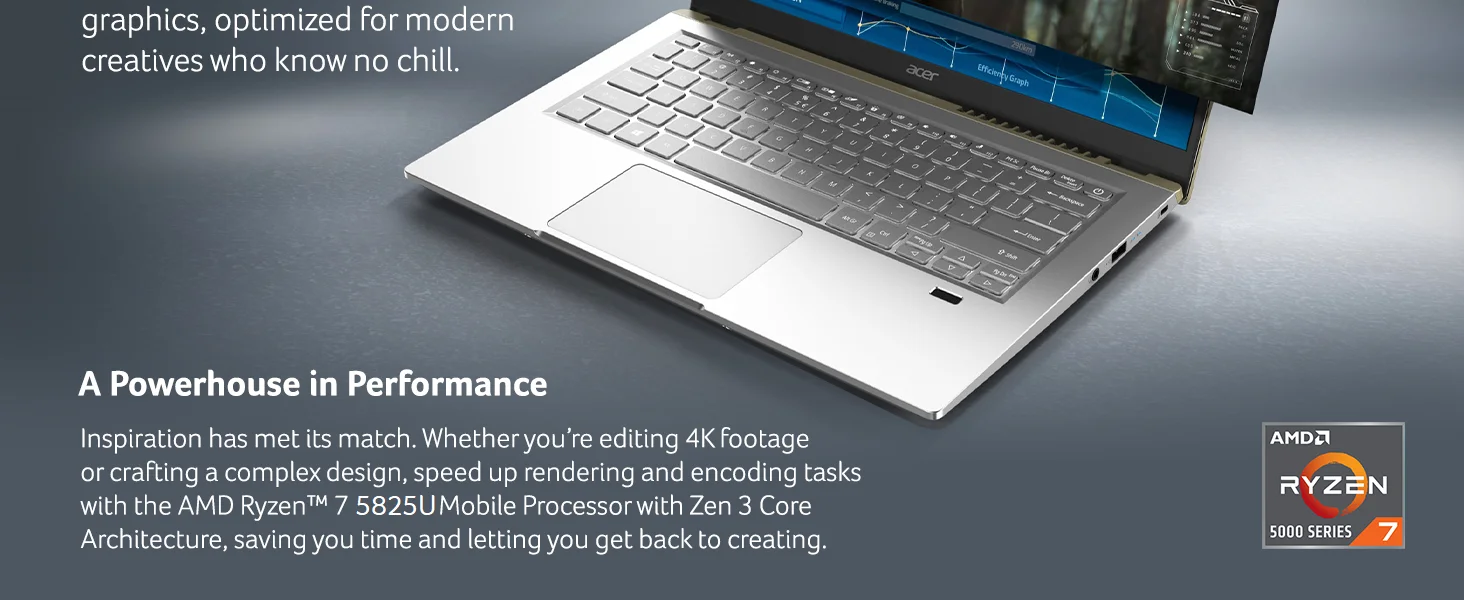 Acer Swift X (SFX14-42G) - side profile Acer Swift X (SFX14-42G) - side profile