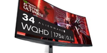 Alienware AW3423DW - front design view