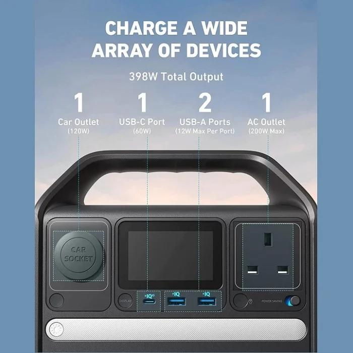 Anker 521 Portable Power Station - detail closeup