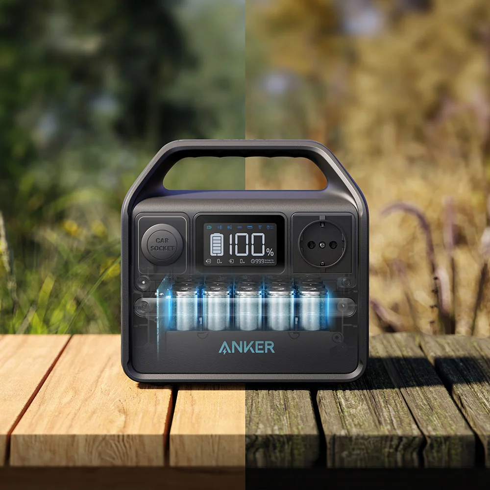 Anker 521 Portable Power Station - in-use shot