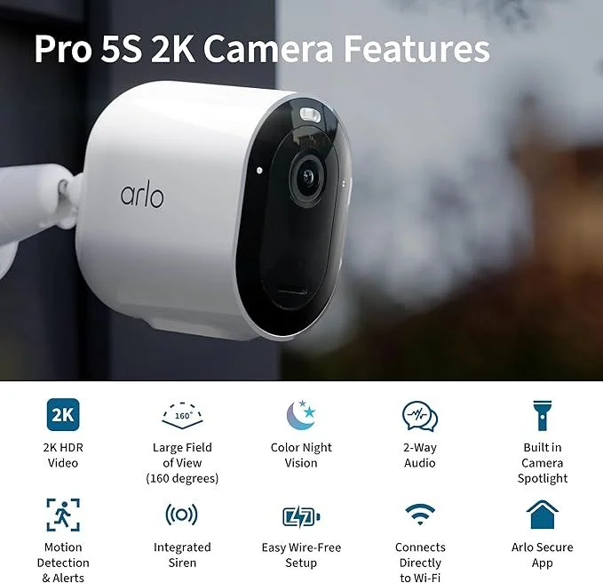 Arlo Pro 5S 2K Spotlight Camera - in-use shot