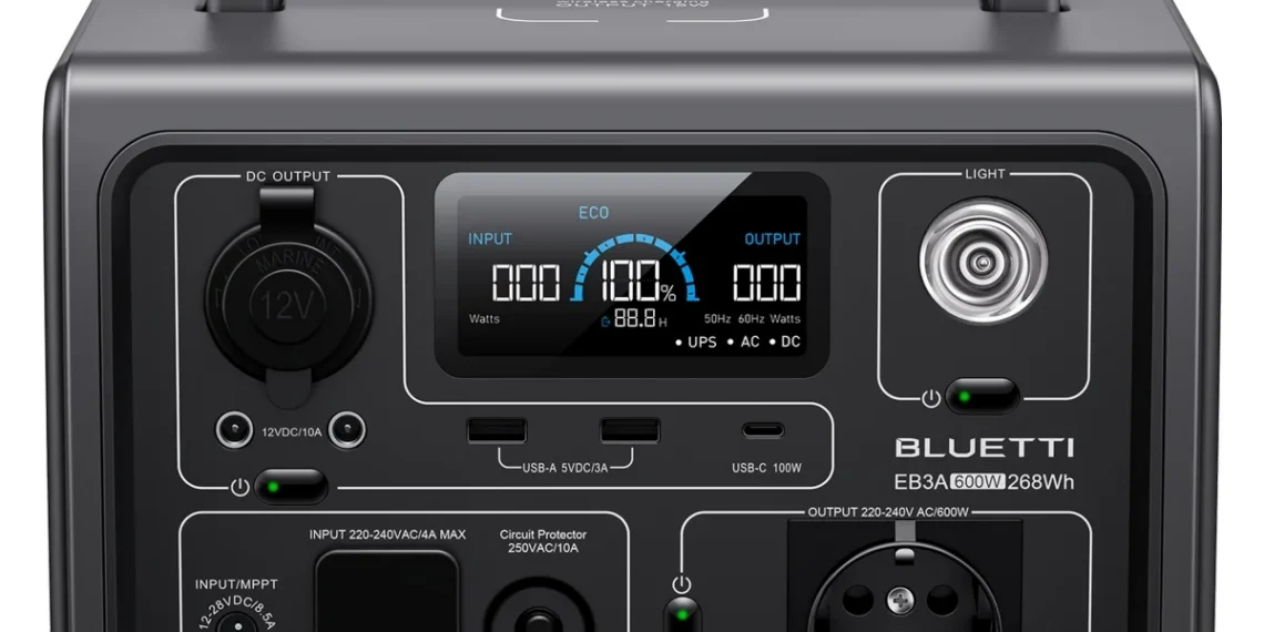 Bluetti EB3A - front design view