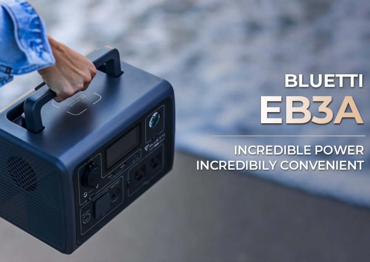 Bluetti EB3A - detail closeup Bluetti EB3A - detail closeup