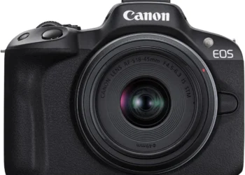 Canon EOS R50 - front design view