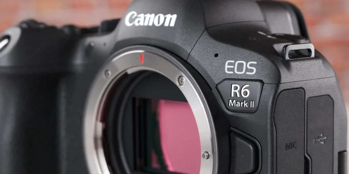 Canon EOS R6 Mark II - front design view