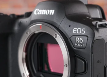 Canon EOS R6 Mark II - front design view