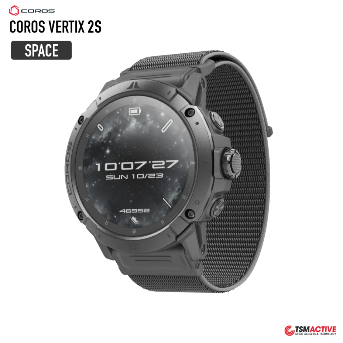 Coros Vertix 2S - front design view Coros Vertix 2S - front design view