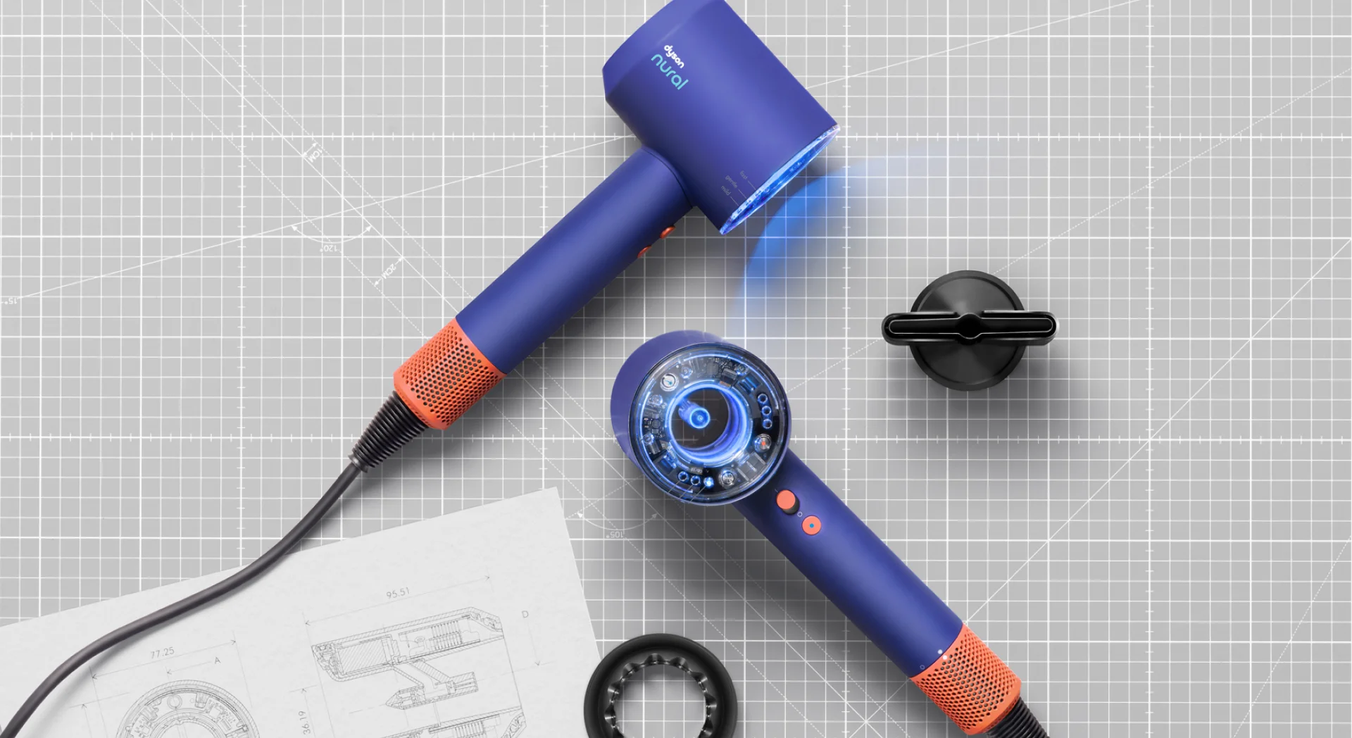 Dyson Supersonic Nural Hair Dryer - side profile