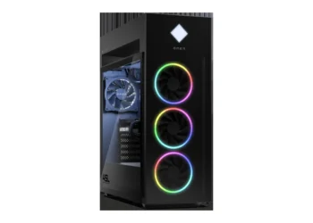 HP Omen 45L Gaming Desktop - front design view