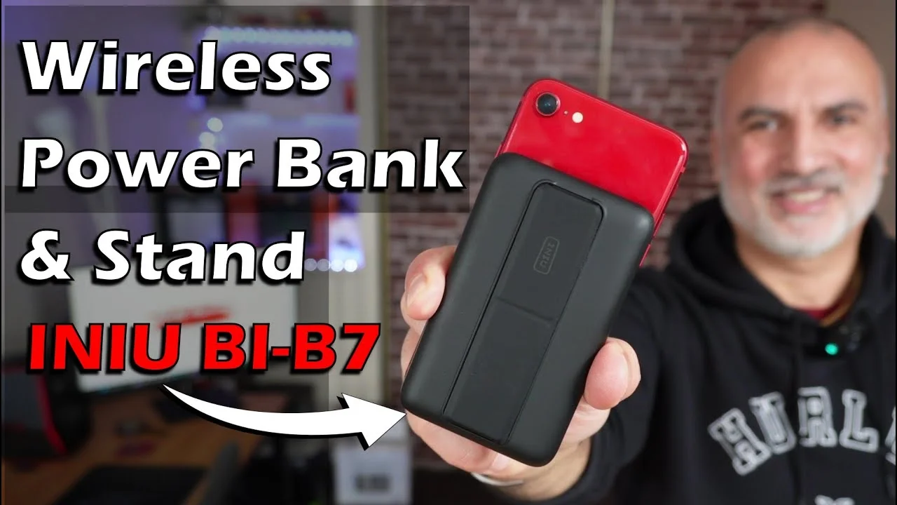 INIU B7 Handy Magsafe Power Bank - detail closeup INIU B7 Handy Magsafe Power Bank - detail closeup