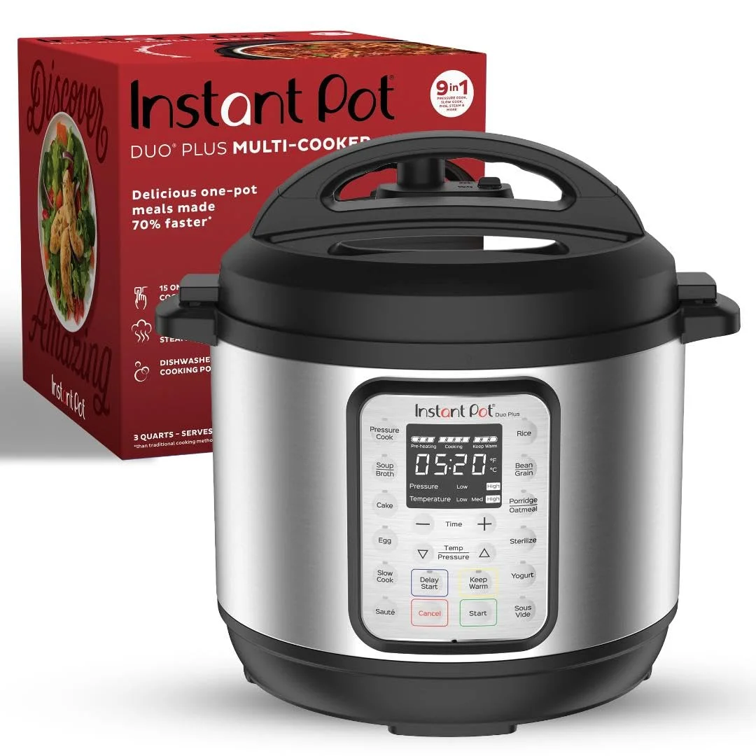Instant Pot Duo Plus 9-in-1 - detail closeup Instant Pot Duo Plus 9-in-1 - detail closeup