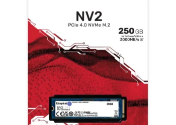 Kingston NV2 NVMe SSD - front design view