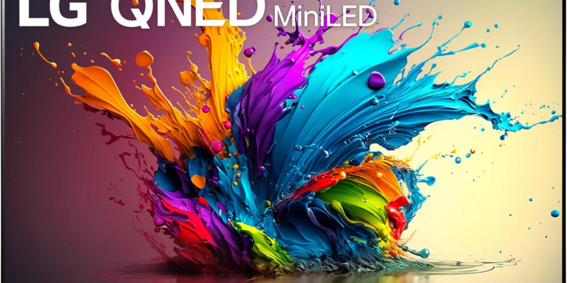 LG QNED Mini-LED 4K TV - front design view