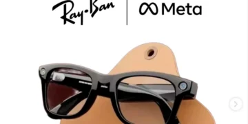 Meta AI smart glasses - front design view